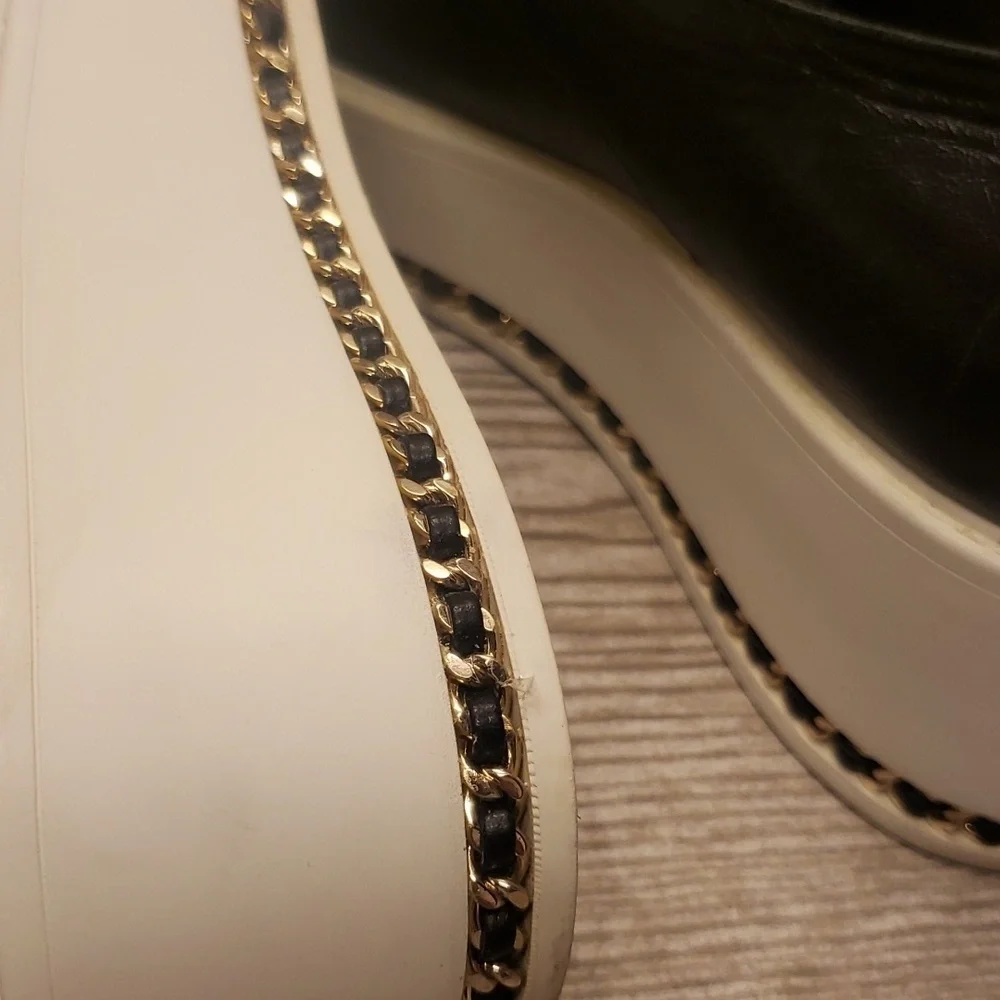 Karl Lagerfeld Bali Black soft leather platforms woman laces shoes size 8.5